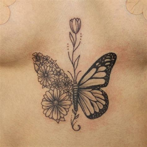 butterfly sternum tattoo|butterfly sternum tattoo designs.